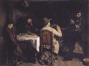 Gustave Courbet After Dinner at Ornans oil on canvas